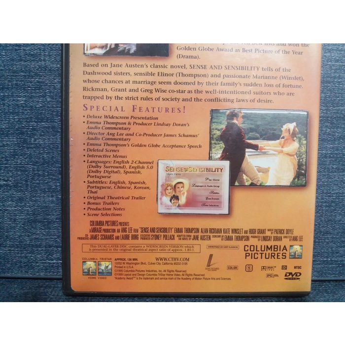 SENSE AND SENSIBILITY DVD FİLM (İNGİLİZCE)