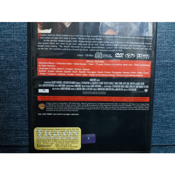 ŞEYTANIN AVUKATI DVD FİLM Tr Altyazı