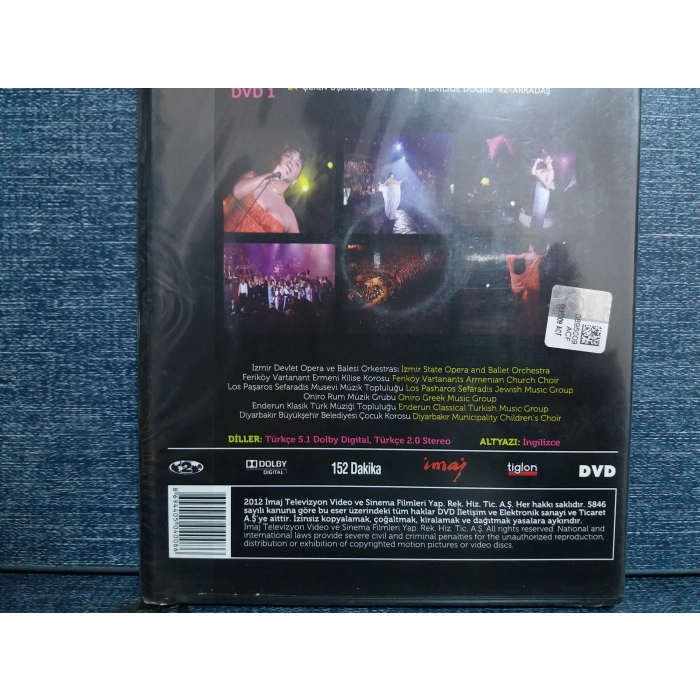 SEZEN AKSU TÜRKİYE ŞARKILARI DVD (SIFIR)