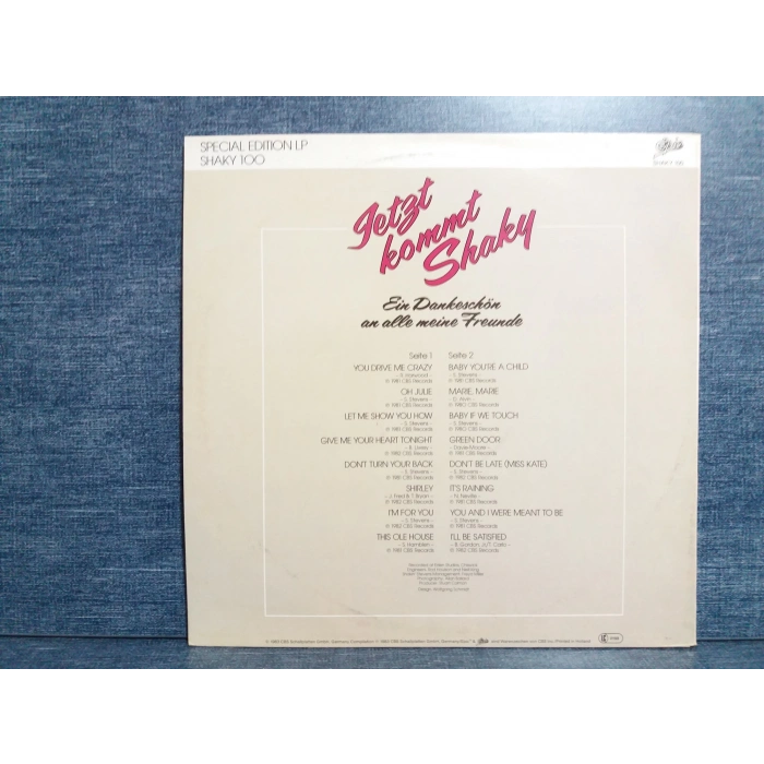 SHAKIN STEVENS JETZT KOMMT SHAKY  MUSIC LP