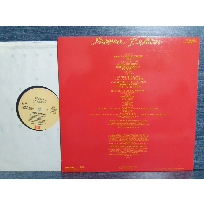 SHEENA EASTON TAKE MY TIME MUSIC LP