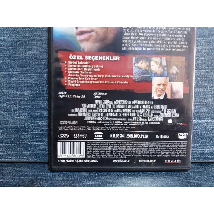 ŞİDDETİN TARİHÇESİ DVD FİLM