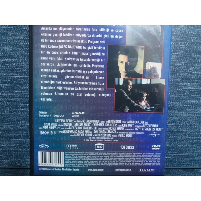 ŞİFRE MERKÜR DVD FİLM