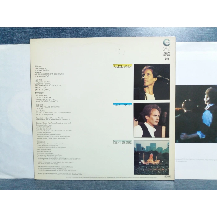 SIMON AND GARFUNKEL CENTRAL PARK CONCERT 2 LP