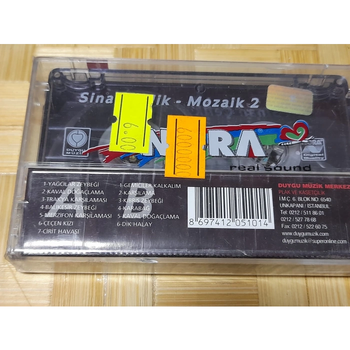 SİNAN ÇELİK KAVAL VE HALK SAZLARI MÜZİK KASET