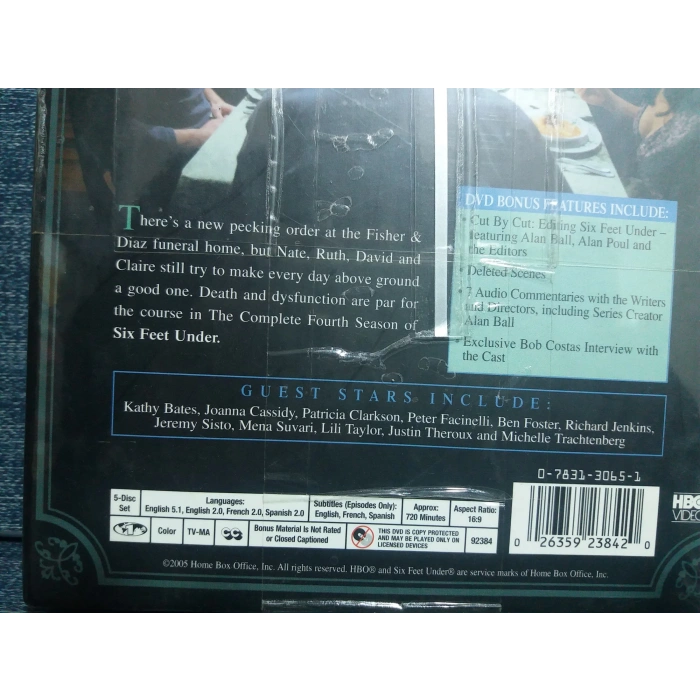 SIX FEET UNDER FOURT SEASON DVD FİLM BOX (İNGİLİZCE-5 DISK) SIFIR