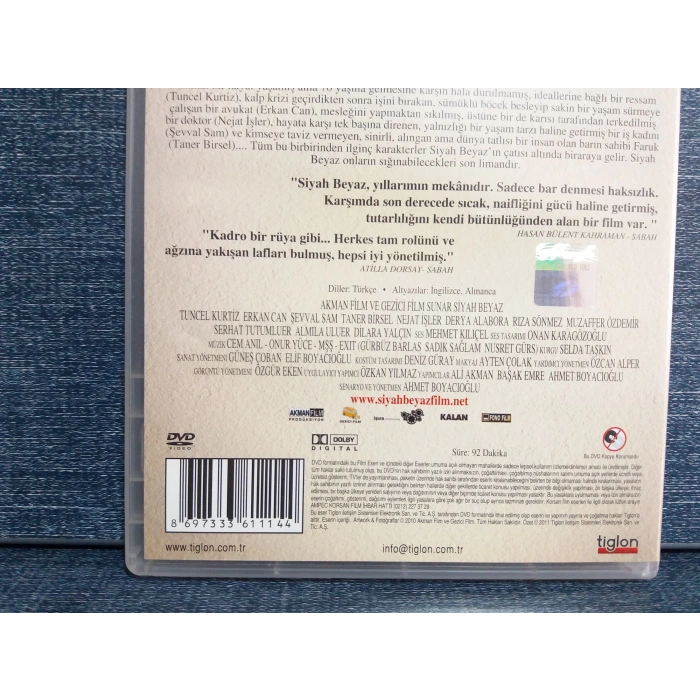 SİYAH BEYAZ  DVD FİLM