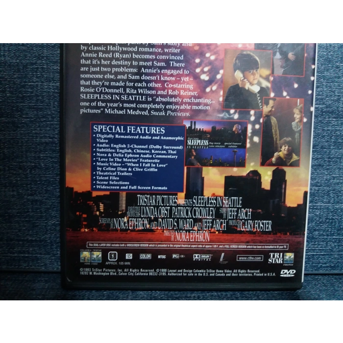 SLEEPLESS IN SEATTLE DVD FİLM (İNGİLİZCE)