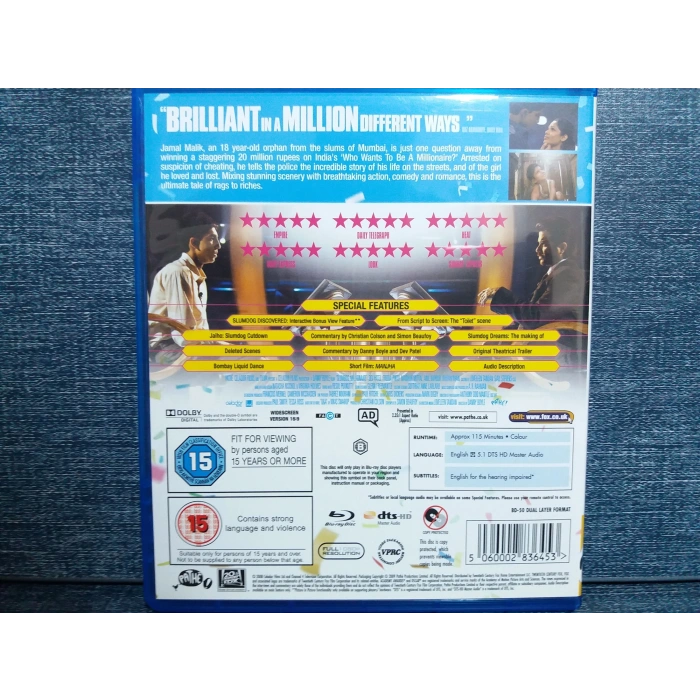 SLUMDOG MILLIONAIRE  BLURAY FILM (İNGİLİZCE)