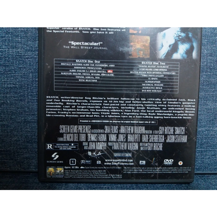 SNATCH DVD FİLM (İNGİLİZCE-2 DISK)