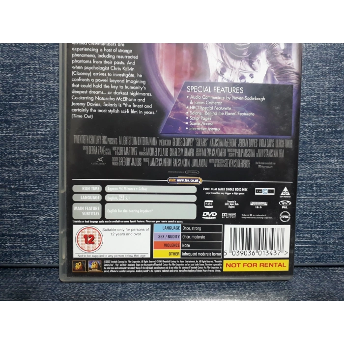 SOLARIS DVD FİLM (İNGİLİZCE)