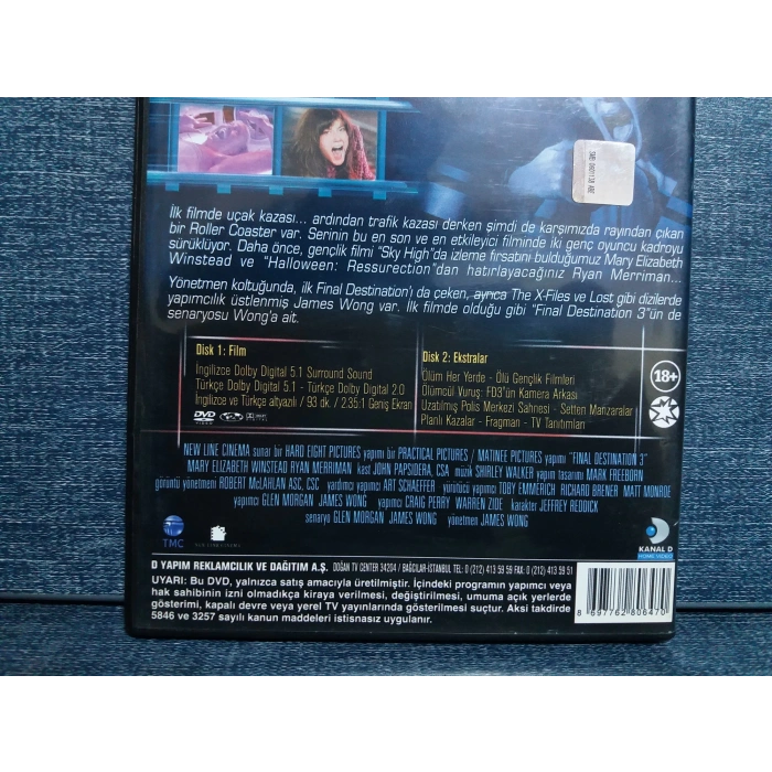SON DURAK 3 FINAL DESTINATION DVD FİLM ( 2 DISK )