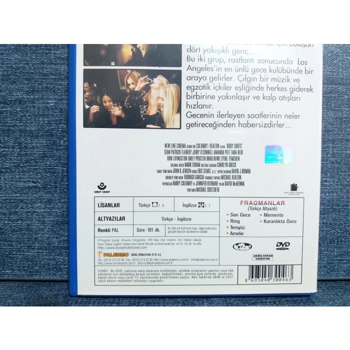 SON GECE BODY SHOTS DVD FİLM