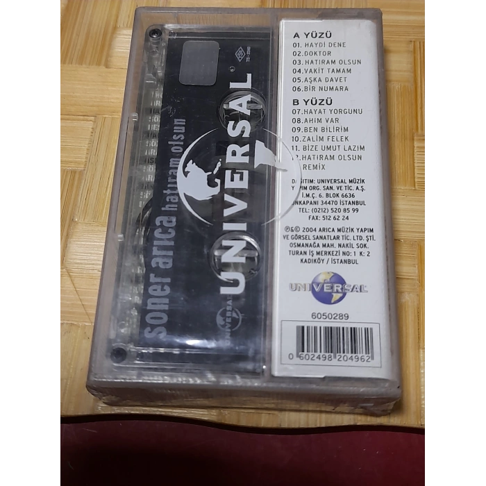 SONER ARICA HATIRAM OLSUN MÜZİK KASET