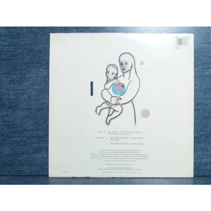 SPANDAU BALLET BE FREE WITH YOUR LOVE MAXI LP
