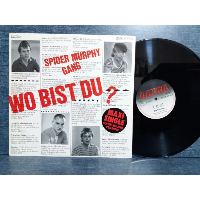 SPIDER MURPHY GANG WO BIST DU MAXI LP