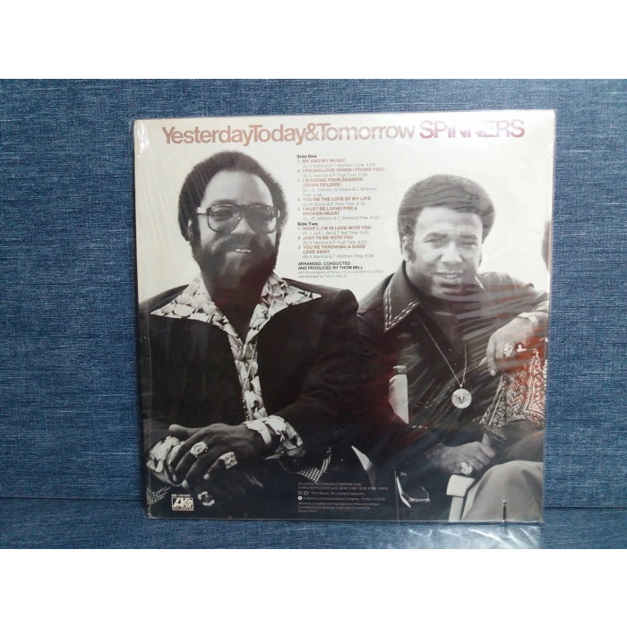 SPINNERS YESTERDAY TODAY TOMORROW MUSIC LP