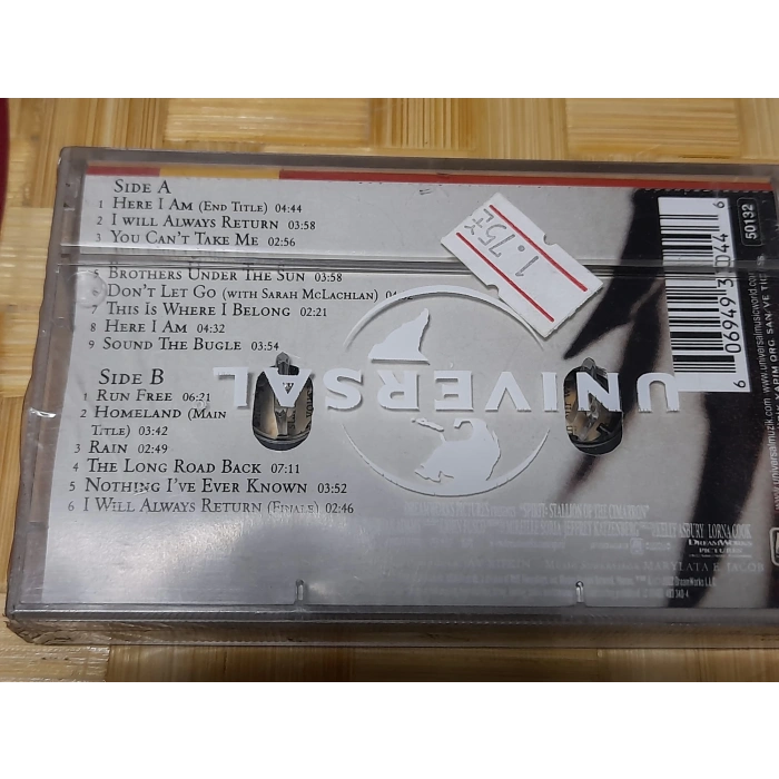 SPIRIT SONGS BRYAN ADAMS HANS ZIMMER SOUNDTRACK MÜZİK KASET