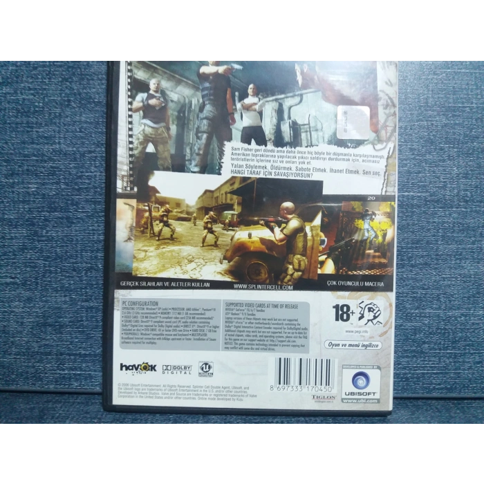 SPLINTER CELL DOUBLE AGENT PC OYUN