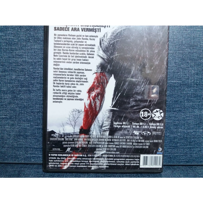 STALLONE JOHN RAMBO DVD FİLM