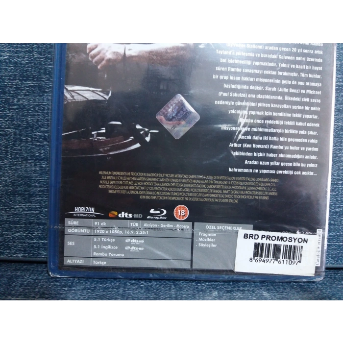 STALLONE RAMBO BLURAY FİLM BLURAY (SIFIR)