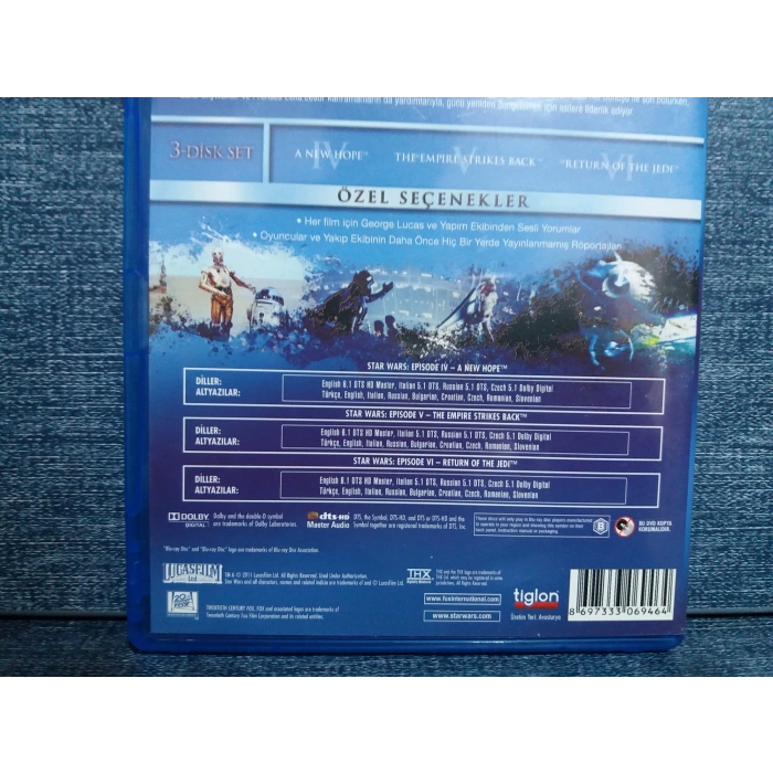 STAR WARS BLURAY IV V VI BLURAY FILM