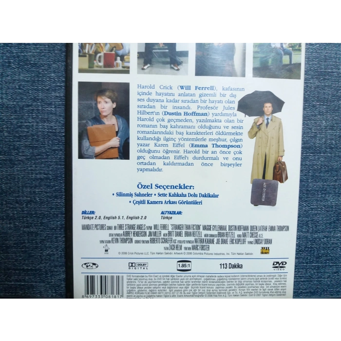 STRANGER THAN FICTION DVD FİLM