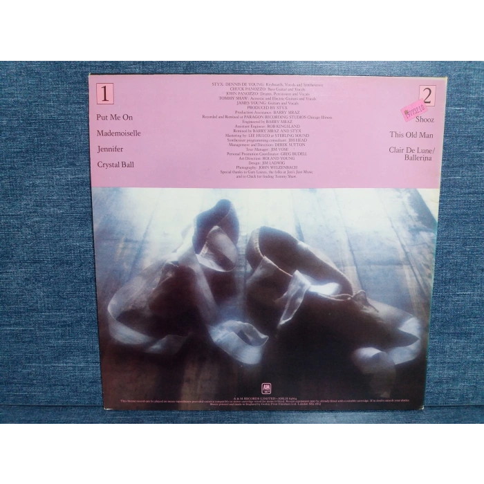 STYX CYRSTAL BALL MUSIC LP