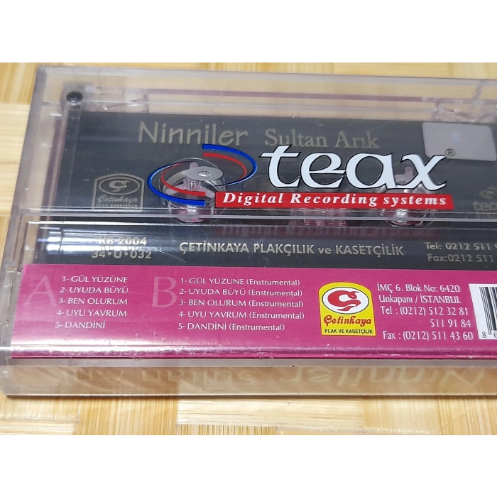 SULTAN ARIK NİNNİLER MÜZİK KASET