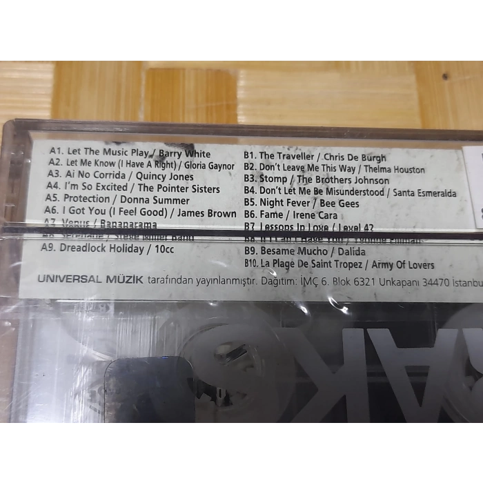 SUMMER GOLD 80S HITS MÜZİK KASET