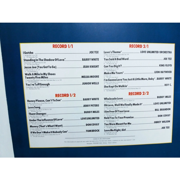 SUPER SOUL SENSATION BLACK OP MUSIC 2 LP