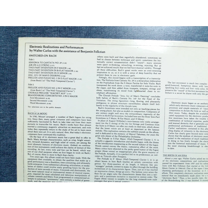 SWITCHED ON BACH TRANS-ELECTRONIC