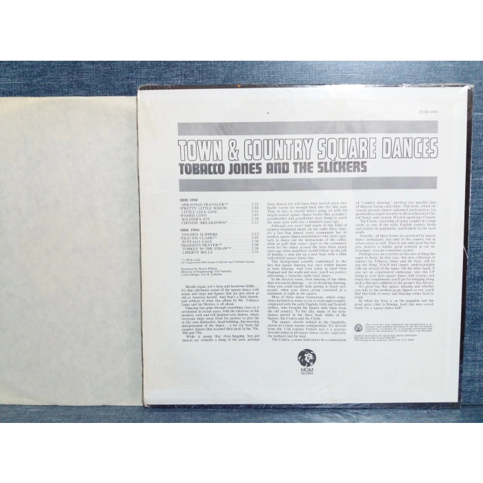 TABACCO JONES AND THE SLICKERS TOWN COUNTRY MUSIC LP