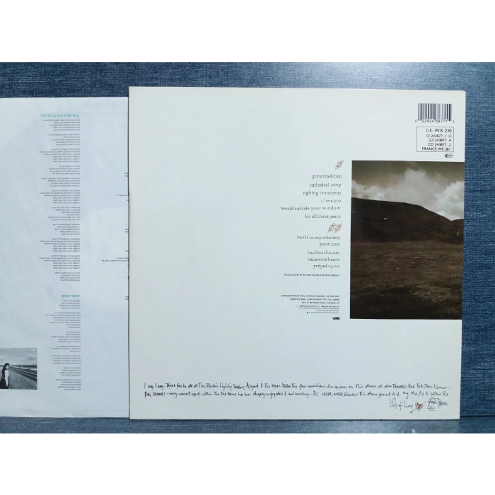 TANITA TIKARAM ANCIENT HEART MUSIC LP