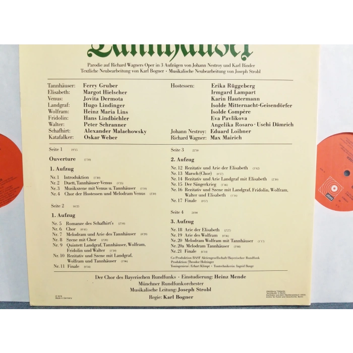 TANNHAUSER KLASİK OPERA 2 LP