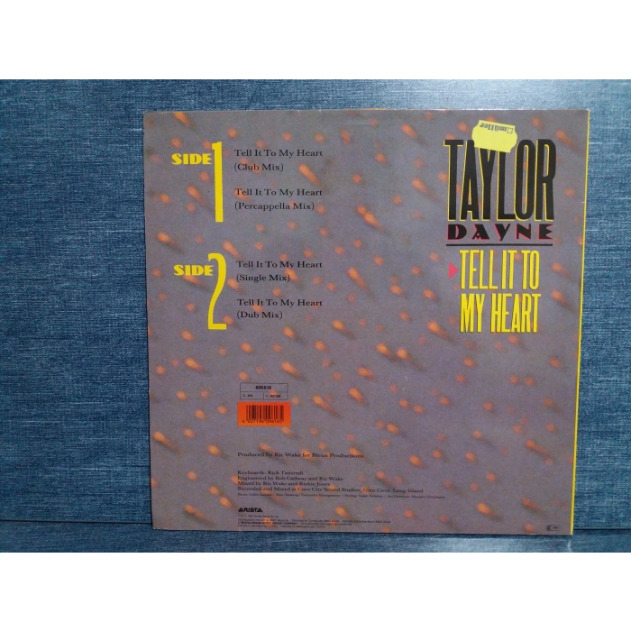TAYLOR DAYNE TELL IT TO MY HEART MAXI LP