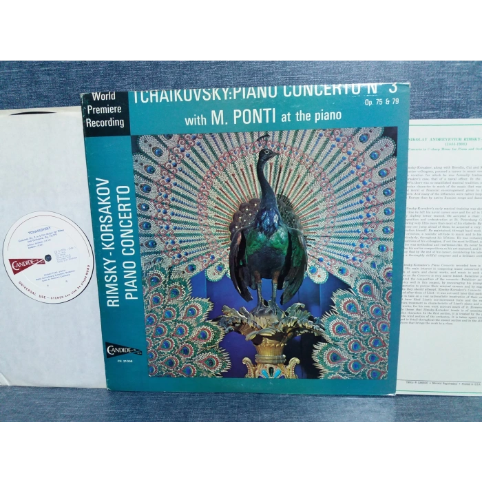 TCHAIKOVSKY CONCERTO Nr.3 - RIMSKY KORSAKOV PIANO M PONTI LP