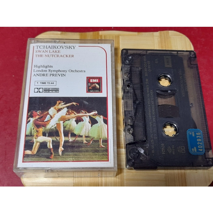 TCHAIKOVSKY SWAN LAKE NUTCRACKER ANDRE PREVIN MÜZİK KASET