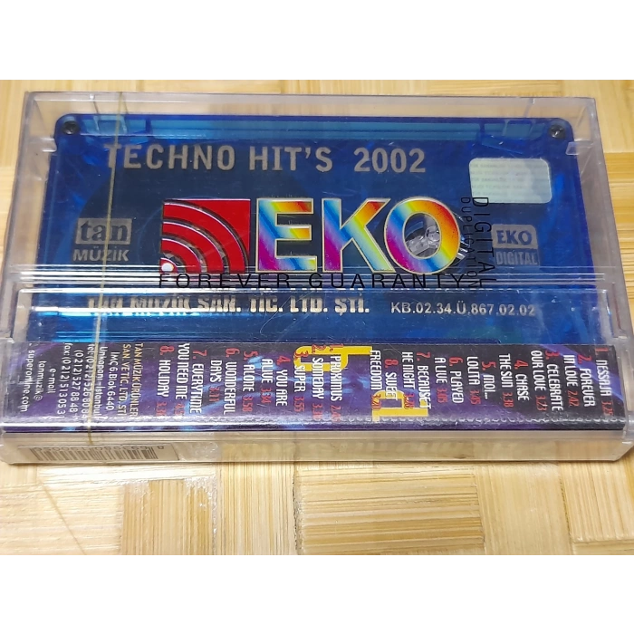 TECHNO HITS 2002 MÜZİK KASET