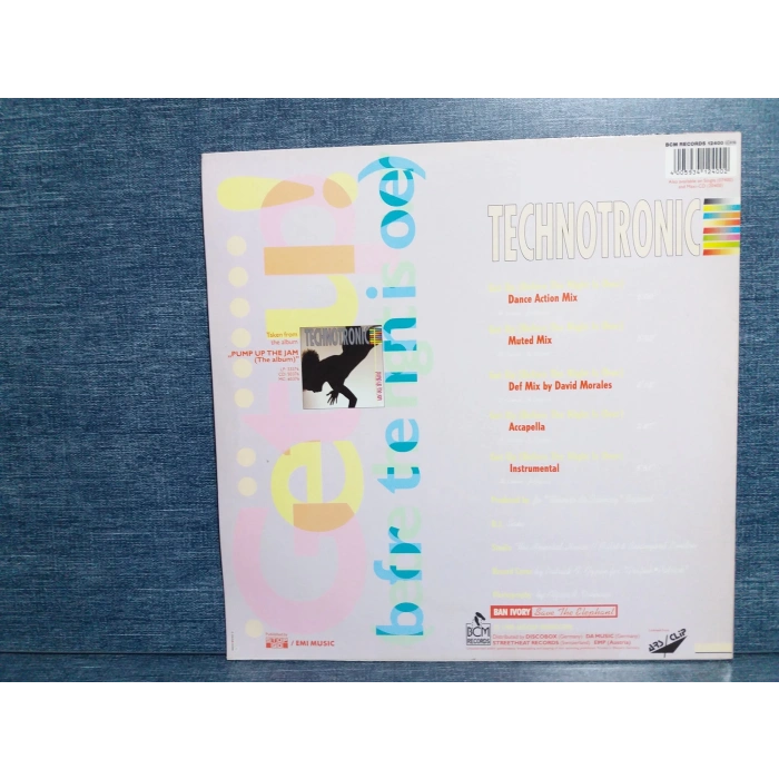 TECHNOTRONIC GET UP REMIX MAXI LP