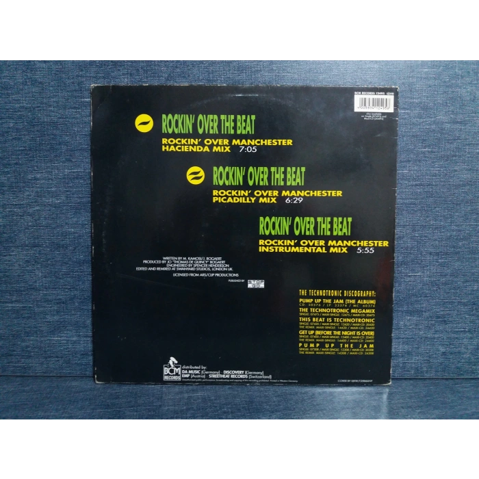 TECHNOTRONIC YA KID K ROCKIN OVER THE BEAT  MAXI LP