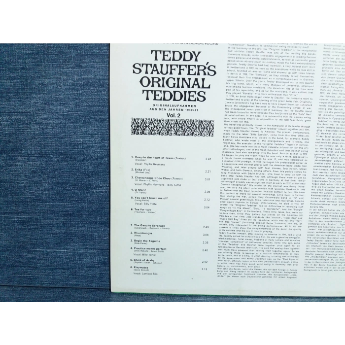 TEDDY STAUFFERS ORIGINAL SOUNDTRACK MUSIC LP