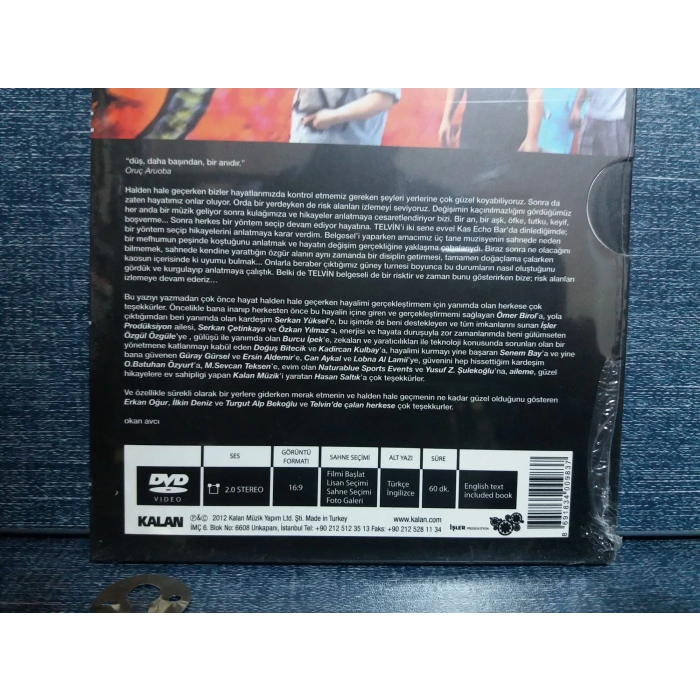 TELVİN ERKAN OĞUR İLKİN DENİZ TURGUT ALP BEKOĞLU DVD (SIFIR)