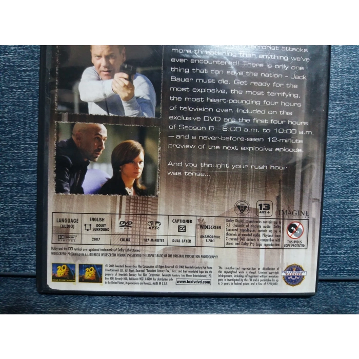 TEWNTY FOUR SEASON 6 DVD FİLM (İNGİLİZCE)