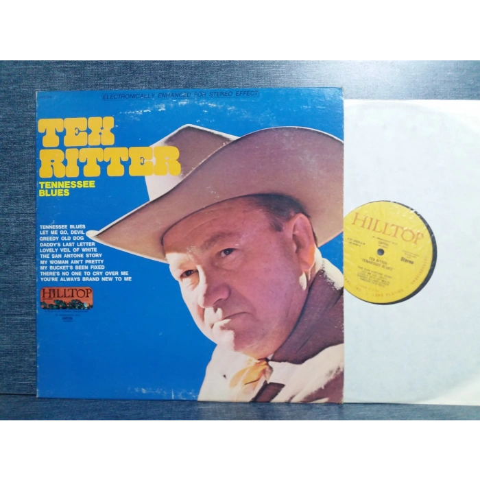 TEX RITTER TENNESSEE BLUES MUSIC LP