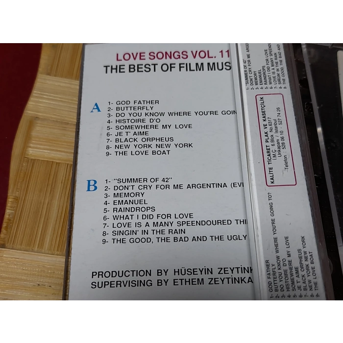 THE BEST LOVE SONGS FILM SOUNDTRACK MÜZİK KASET
