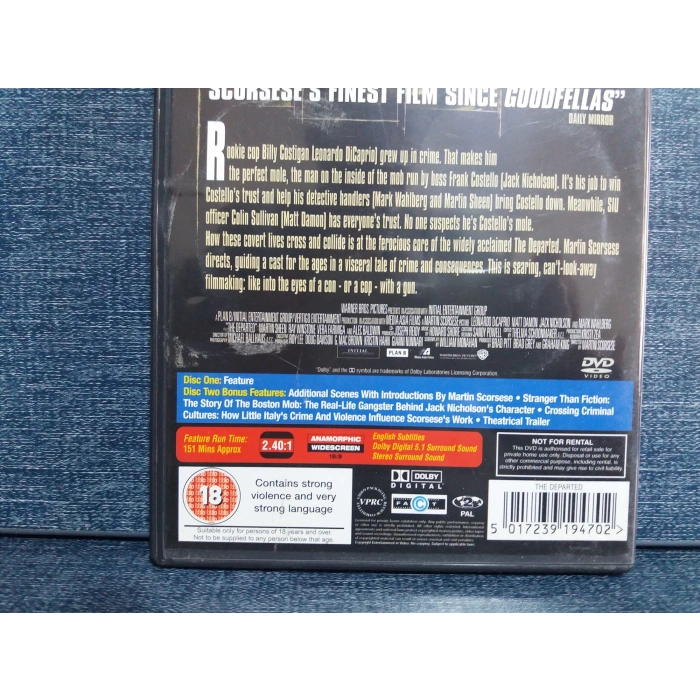 THE DEPARTED  DVD FİLM ( İNGİLİZCE 2 DISC )