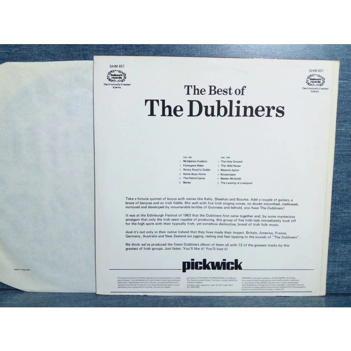 THE DUBLINERS BEST OF MUSIC LP