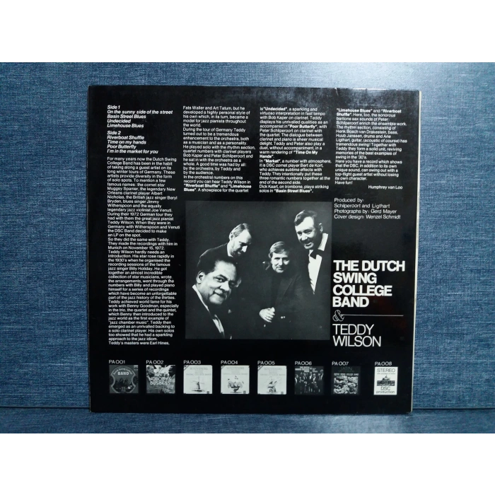 THE DUTCH SWING COLLEGE BAND TEDDY WILSON MUSIC LP