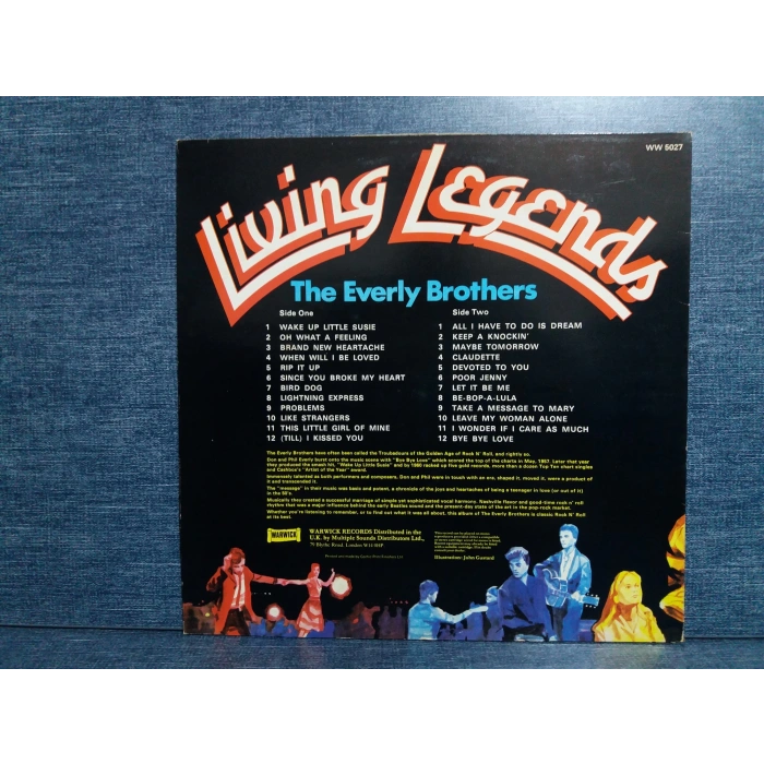 THE EVERLY BROTHERS LIVING LEGENDS MUSIC LP